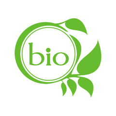 Organic product. Bio ecology. Natural bio product sign.
