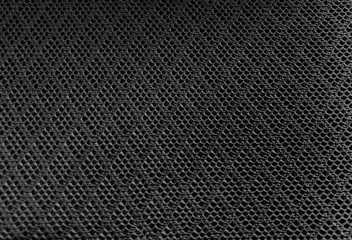 Papier Peint photo autocollant Poussière Black color mesh fabric textile texture background,lattice sport wear textured.