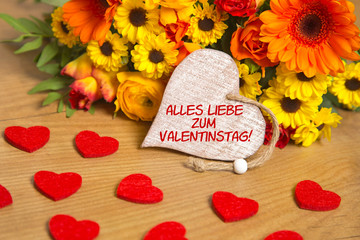 Plakat Alles Liebe zum Valentinstag!