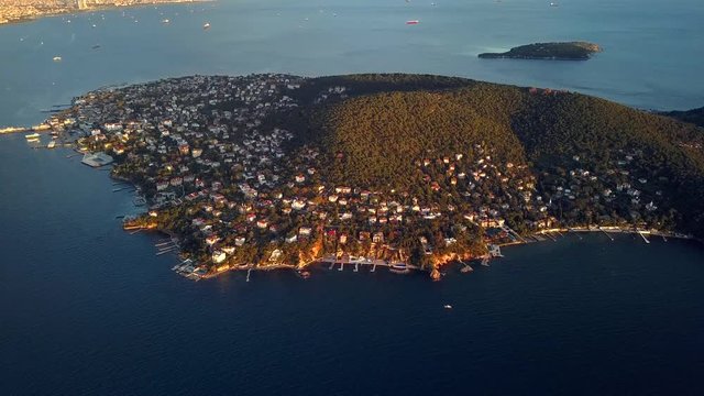 view of prince island in istanbul Turkey