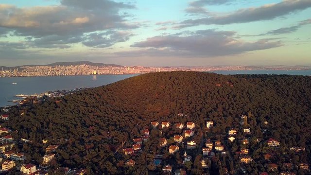 view of prince island in istanbul Turkey