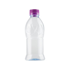plastic bottle for recycling isolated on white background - clipping paths
