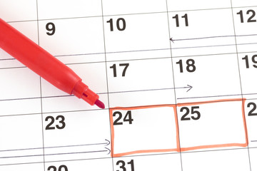 カレンダー　予定