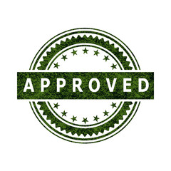 Approved Stamp Icon Sign
