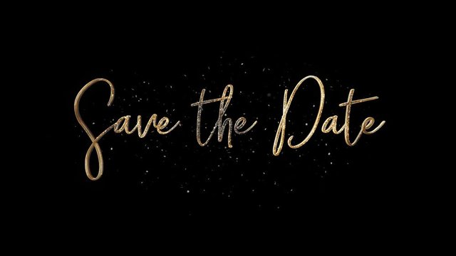 Save The Date Alpha Channel