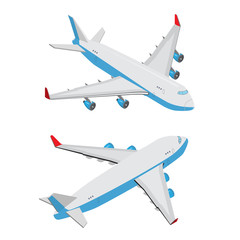 Isometric 3D flat plane. Isometry aircraft vector. Air transport