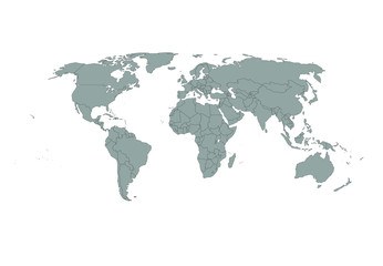 Fototapeta na wymiar World map illustration vector