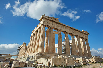 Obraz premium Partenon w Akropolis, Ateny, Grecja