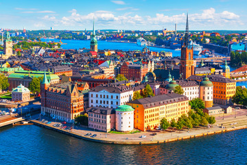 Luftpanorama von Stockholm, Schweden