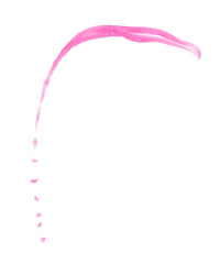 Splash of liquid in motion isolated