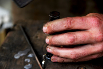 Blacksmith's hands