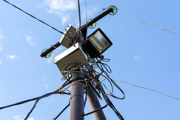 Street lamp pole