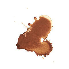 Dried coffee stain isolated