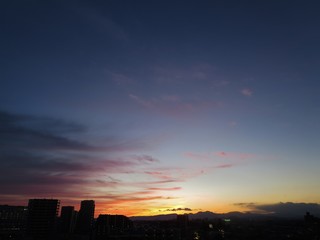 夕暮れの空