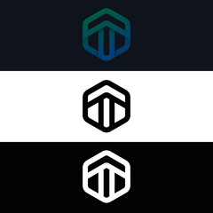 T Arrows Letter Logo