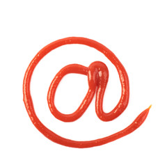 At e-mail symbol sign isolated