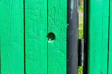 Hinge and lock wooden door