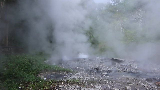 Pong Dueat Geyser water hot spring in Chiangmai, Thailand.