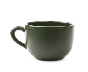 Ceramic cup isolated