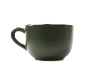 Ceramic cup isolated