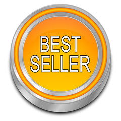 Bestseller button - 3D illustration