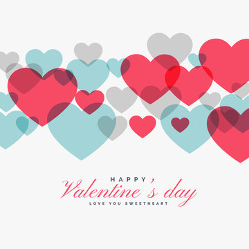 colorful valentine's day love hearts backgorund
