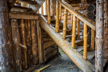 Wooden stairs