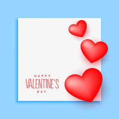 nice valentine's day poster design with text space
