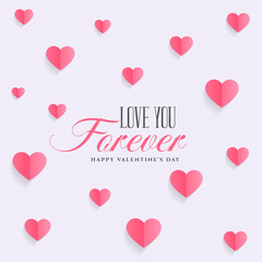 lovely hearts background pattern design