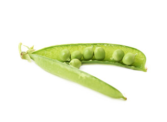 Green pea bean isolated