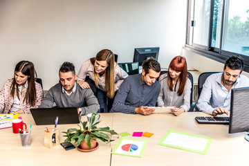 Fashion start up team at work