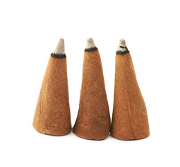 Aroma incense cone isolated