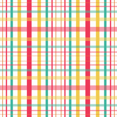 Fashionable geometric seamless pattern. Multicolor cage.