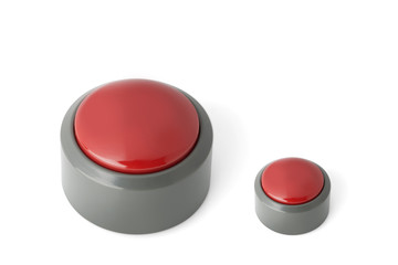 Big and Small Red Round Push Buttons