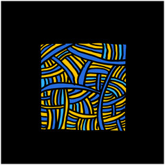 젠탱글 패턴 / 손으로 그린 모자이크 일러스트