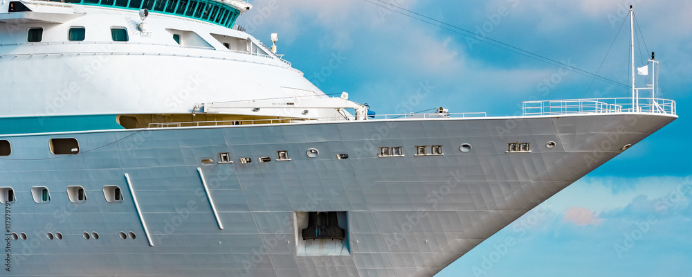 Canvas Prints Luxury cruise liner in travel