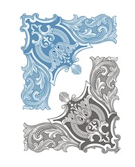 Vintage  Corner Ornament vector 