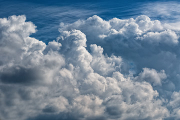Naklejka na ściany i meble Cumulus clouds, A large cluster of clouds