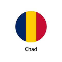 Fototapeta premium the flag of Chad