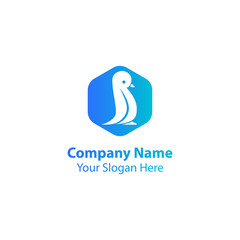Fototapeta premium Penguin logo design