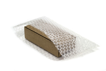 bubble wrap, for protection product cracked  or insurance During transit isolated white background
