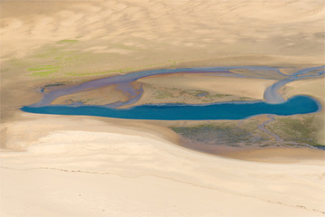 Vue aérienne du Banc d'Arguin à Arcachon en France