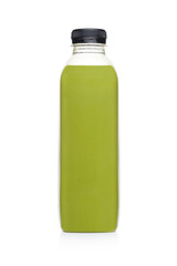 Bottle of healthy fruit green juice smoothie