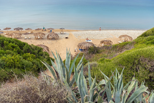 Gerakas beach, one of the most attractive beaches of Zakynthos. Greece.