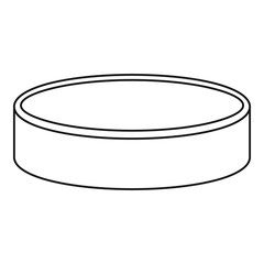 Puck for playing ice hockey icon, outline style