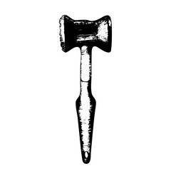 Hand Drawn Kitchen Hammer Sketch Symbol