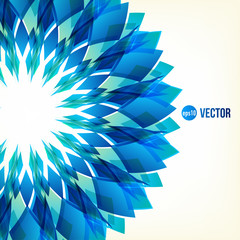Abstract vector flower