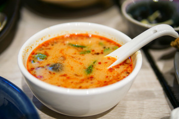 Tom Yam Kung (Thai cuisine), the popular of Thai food