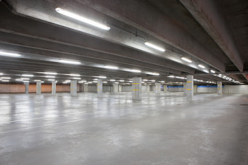 an underground garage