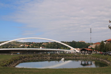 Fototapeta premium Puerto con lago y orreo, País Vasco